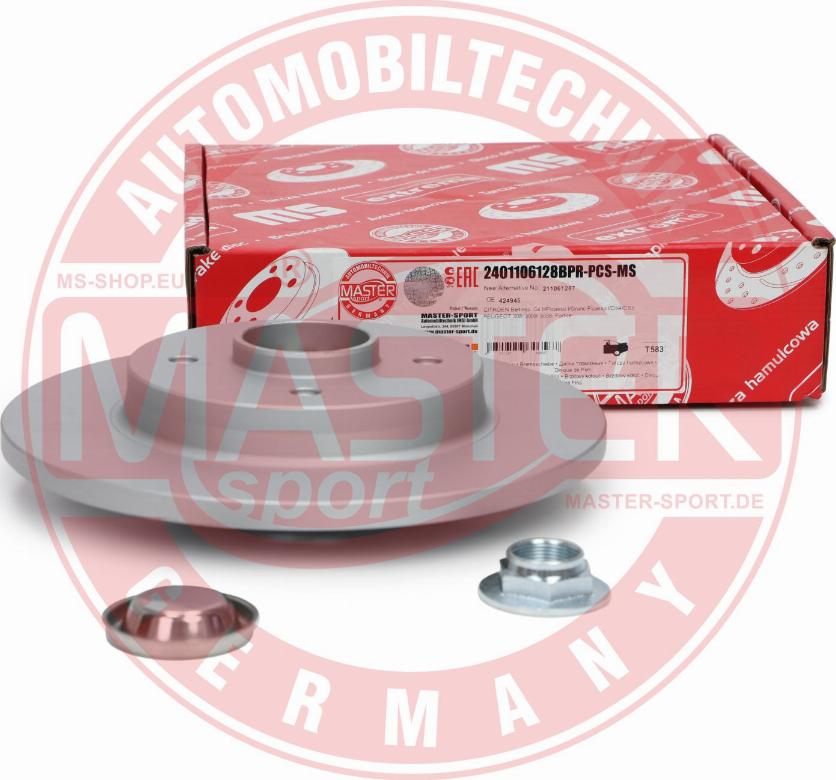 MASTER-SPORT GERMANY 2401106128BPR-PCS-MS - Kočioni disk www.parts5.com