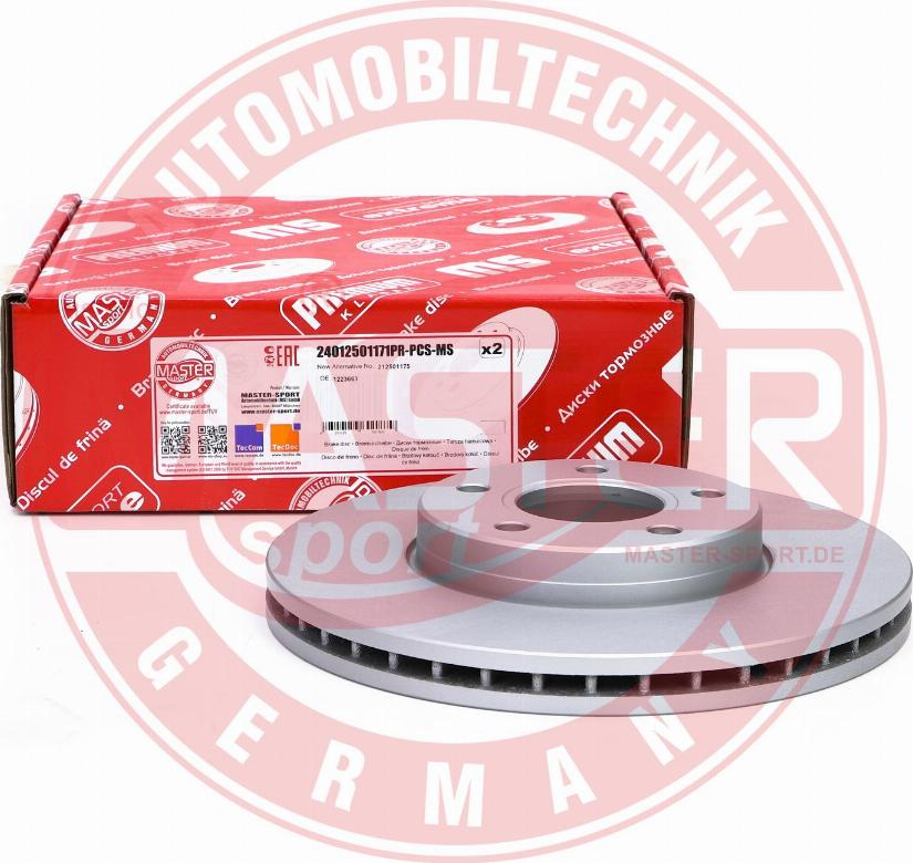 MASTER-SPORT GERMANY 24012501171PR-PCS-MS - Тормозной диск www.parts5.com