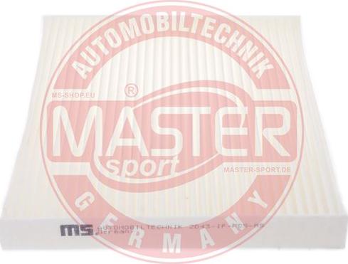 MASTER-SPORT GERMANY 2043-IF-PCS-MS - Φίλτρο, αέρας εσωτερικού χώρου www.parts5.com