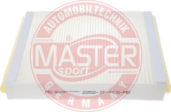 MASTER-SPORT GERMANY 2252-IF-PCS-MS - Filtro, aire habitáculo www.parts5.com