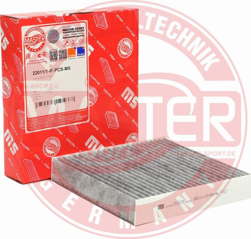 MASTER-SPORT GERMANY 22011/1-IF-PCS-MS - Filter, interior air parts5.com