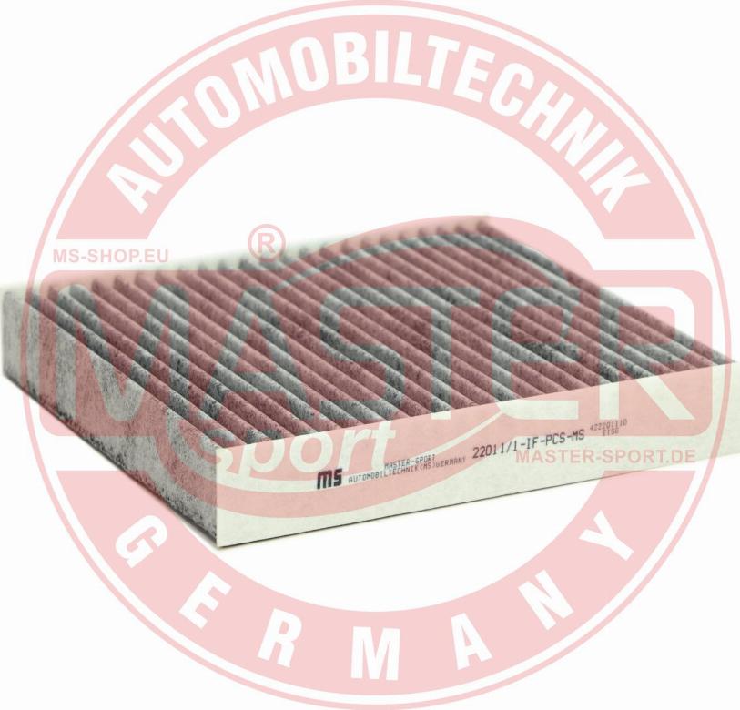 MASTER-SPORT GERMANY 22011/1-IF-PCS-MS - Filter, interior air parts5.com