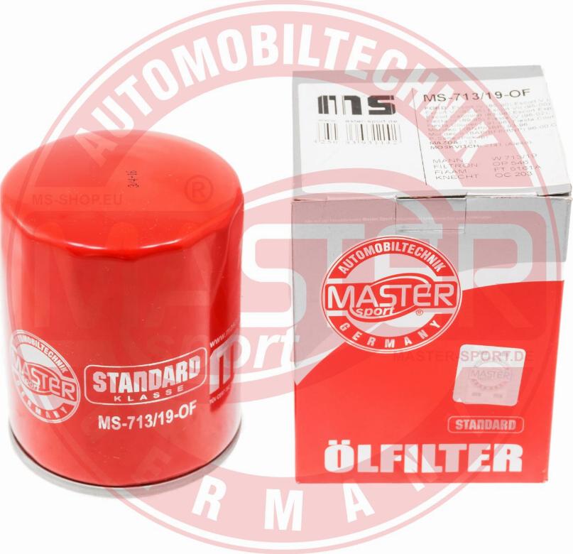 MASTER-SPORT GERMANY 713/19-OF-PCS-MS - Öljynsuodatin www.parts5.com