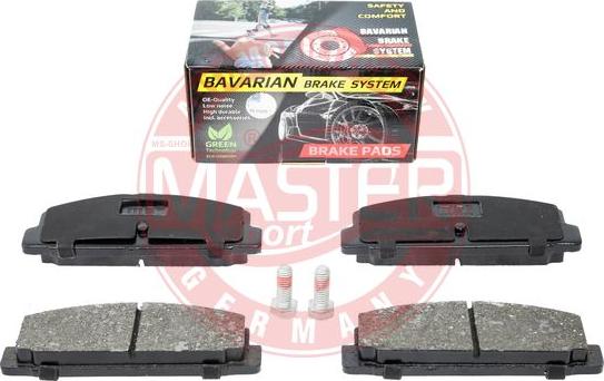 MASTER-SPORT GERMANY K6058042 - Тормозные колодки, дисковые, комплект www.parts5.com