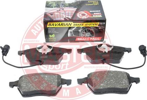 MASTER-SPORT GERMANY K6070502 - Kit de plaquettes de frein, frein à disque www.parts5.com