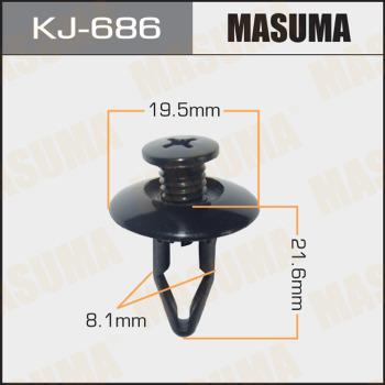 MASUMA KJ686 - Clip, trim / protective strip www.parts5.com