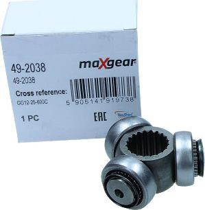 Maxgear 49-2038 - Tripod Hub, drive shaft www.parts5.com