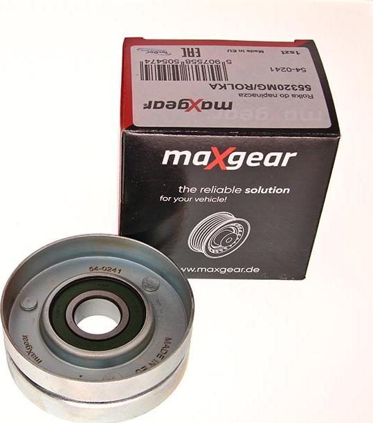 Maxgear 54-0241 - Szíjtárcsa / vezetőgörgő, hosszbordás szíj www.parts5.com