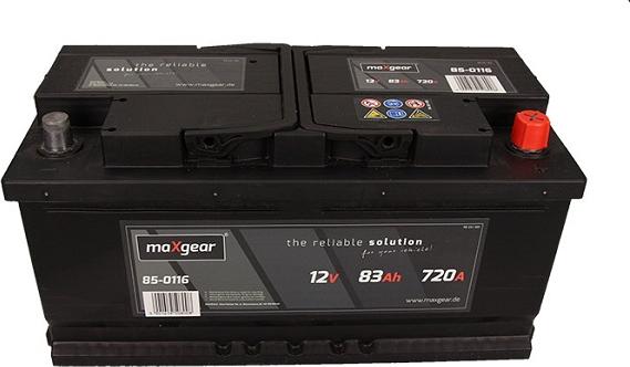 Maxgear 583400072 D722 - Μπαταρία εκκίνησης www.parts5.com