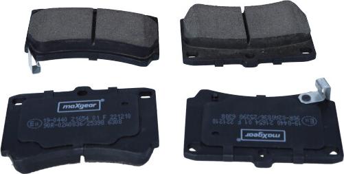 Maxgear 19-0440 - Brake Pad Set, disc brake www.parts5.com