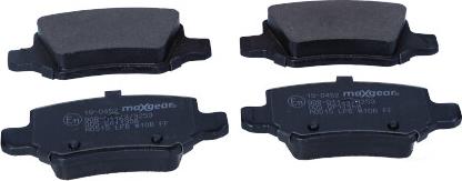 Maxgear 19-0452 - Komplet zavornih oblog, ploscne (kolutne) zavore www.parts5.com