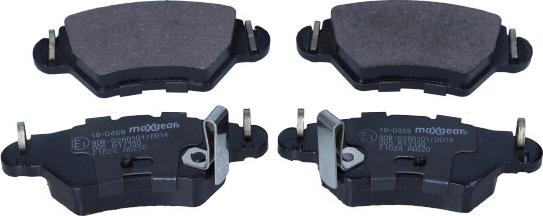 Maxgear 19-0468 - Brake Pad Set, disc brake www.parts5.com