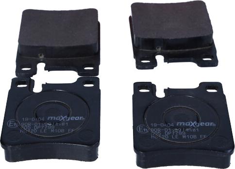 Maxgear 19-0404 - Brake Pad Set, disc brake www.parts5.com