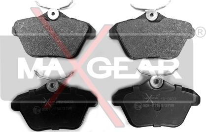 Maxgear 19-0433 - Brake Pad Set, disc brake parts5.com