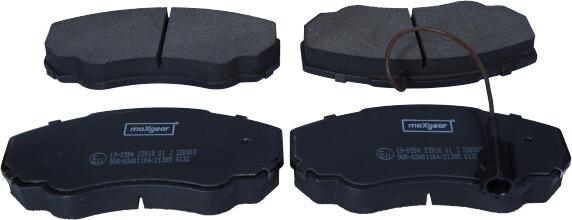 Maxgear 19-0594 - Brake Pad Set, disc brake parts5.com