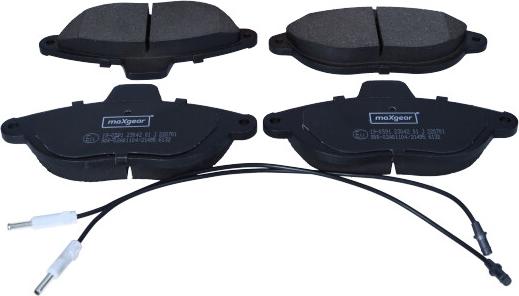 Maxgear 19-0591 - Brake Pad Set, disc brake www.parts5.com