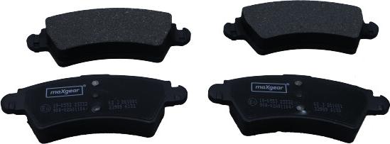 Maxgear 19-0553 - Brake Pad Set, disc brake www.parts5.com