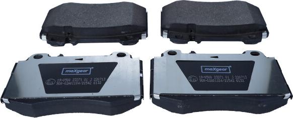 Maxgear 19-0500 - Brake Pad Set, disc brake www.parts5.com