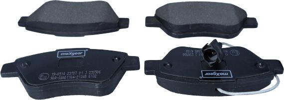 Maxgear 19-0514 - Juego de pastillas de freno www.parts5.com