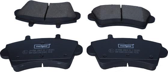 Maxgear 19-0586 - Brake Pad Set, disc brake www.parts5.com