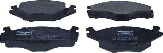 Maxgear 19-0583 - Sada brzdových destiček, kotoučová brzda www.parts5.com