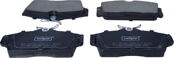 Maxgear 19-0532 - Brake Pad Set, disc brake www.parts5.com