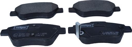 Maxgear 19-0522 - Brake Pad Set, disc brake www.parts5.com