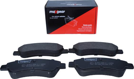 Maxgear 19-0574 - Komplet pločica, disk-kočnica www.parts5.com