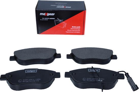 Maxgear 19-0577 - Brake Pad Set, disc brake www.parts5.com