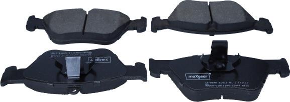 Maxgear 19-0640 - Brake Pad Set, disc brake www.parts5.com