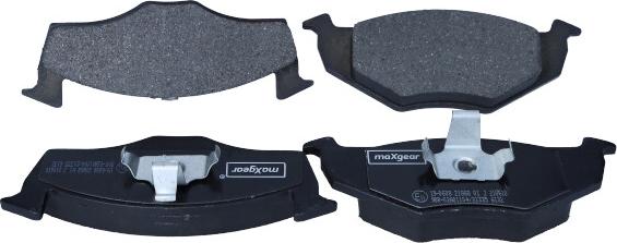 Maxgear 19-0608 - Σετ τακάκια, δισκόφρενα www.parts5.com