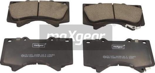 Maxgear 19-1471 - Juego de pastillas de freno www.parts5.com