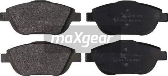 Maxgear 19-1553 - Komplet pločica, disk-kočnica www.parts5.com