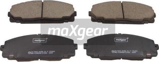 Maxgear 19-1509 - Σετ τακάκια, δισκόφρενα www.parts5.com