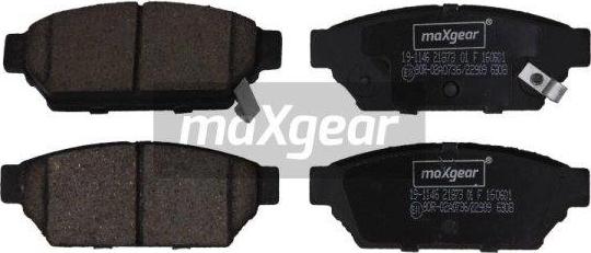 Maxgear 19-1146 - Тормозные колодки, дисковые, комплект www.parts5.com