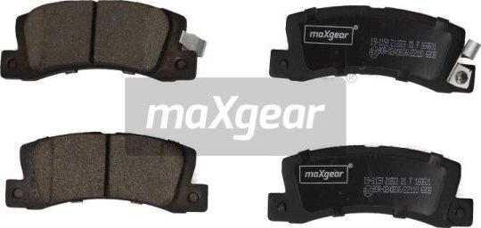 Maxgear 19-1159 - Fékbetétkészlet, tárcsafék www.parts5.com