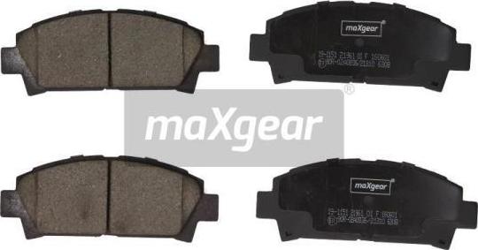 Maxgear 19-1151 - Fékbetétkészlet, tárcsafék www.parts5.com