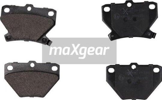 Maxgear 19-1160 - Set placute frana,frana disc www.parts5.com