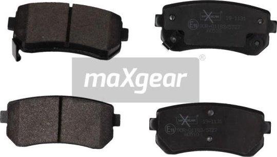 Maxgear 19-1131 - Zestaw klocków hamulcowych, hamulce tarczowe www.parts5.com