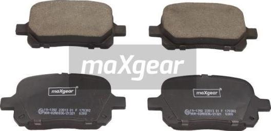 Maxgear 19-1392 - Juego de pastillas de freno www.parts5.com