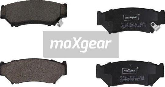 Maxgear 19-1376 - Brake Pad Set, disc brake www.parts5.com