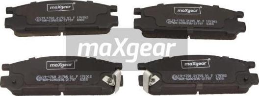 Maxgear 19-1768 - Fékbetétkészlet, tárcsafék www.parts5.com