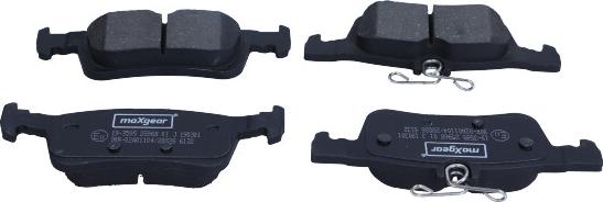 Maxgear 19-3595 - Brake Pad Set, disc brake www.parts5.com