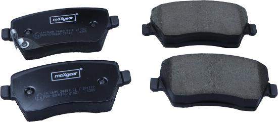 Maxgear 19-3605 - Brake Pad Set, disc brake www.parts5.com