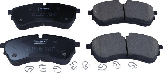 Maxgear 19-3678 - Brake Pad Set, disc brake www.parts5.com