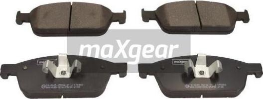 Maxgear 19-3045 - Тормозные колодки, дисковые, комплект www.parts5.com