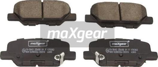 Maxgear 19-3043 - Juego de pastillas de freno www.parts5.com