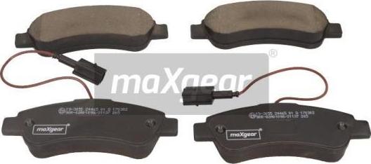 Maxgear 19-3055 - Σετ τακάκια, δισκόφρενα www.parts5.com