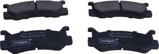 Maxgear 19-3066 - Тормозные колодки, дисковые, комплект www.parts5.com