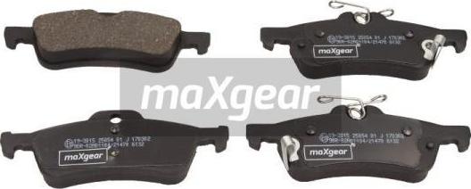 Maxgear 19-3015 - Brake Pad Set, disc brake www.parts5.com